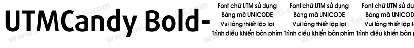 UTMCandy Bold字体转换